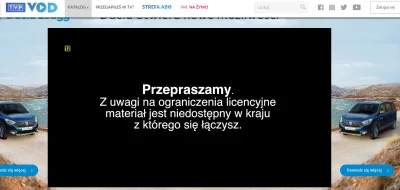 Lokalny_Gamon - Mam internet mobilny w Play i łącze się z Warszawy, ale na tvp vod ni...