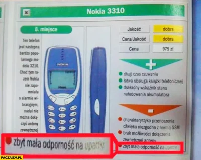 Piotrek7231 - ! #lata90 #nokia3310 #wspominki90s
Wygrzebałem opis Noki 3310 To były ...