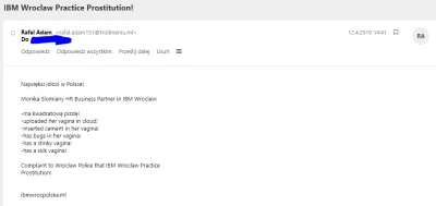 prawoilewo - A takiego maila ktoś dziś do mnie przesłał ( ͡° ͜ʖ ͡°)
#ibmgate #ibm