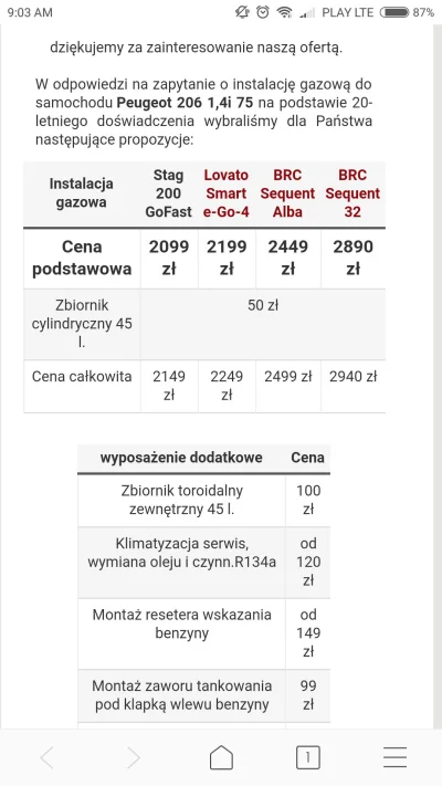 Matahari32 - Siemanko ktoś się zna na LPG ? Jaka instalacje polecacie do peugeota 206...