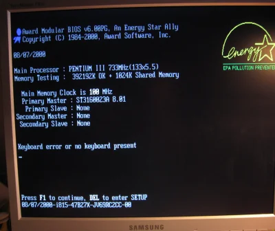 soplowy - Najsłynniejszy paradoksalny komunikat BIOS:




``
Keyboard error or no key...