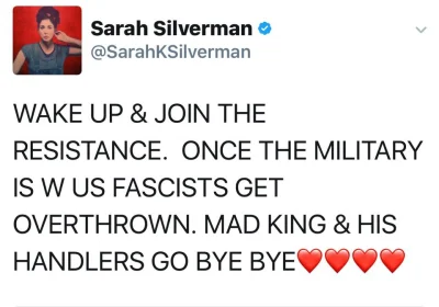 3.....s - Sarah Silverstein apeluje do wojska o przewrót i obalenie faszystowskiego p...