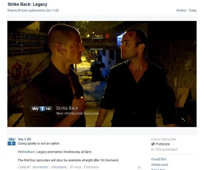 W.....u - Dzisiaj premiera (ʘ‿ʘ)

#strikeback #seriale