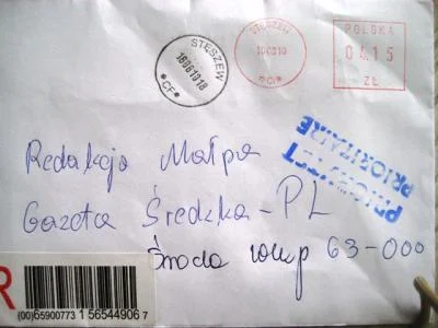 M.....L - Poczta Polska dostarcza do instytucji również jak na kopercie jest adres ma...