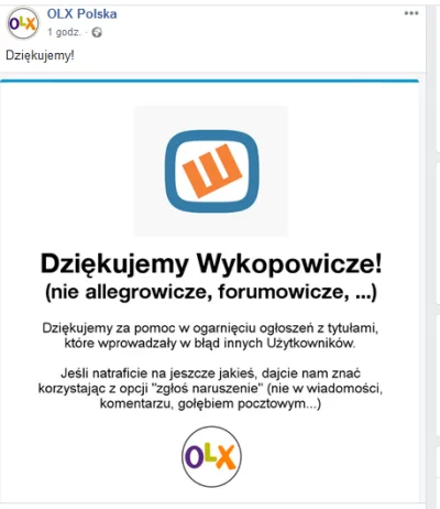 SiDi - Podziękowania dla nas!

#olx #nieolx #wykop #niereddit