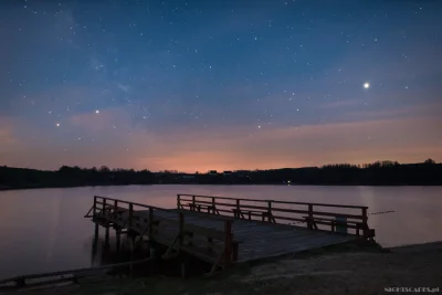 Nightscapes_pl - Dzisiejsze spotkanie planet na porannym niebie. Od lewej Mars, Satur...