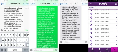 Diabl0 - Nie wiem czym to wysyłał, ani jaki telefon to odbierał, ale przed chwilą ot ...