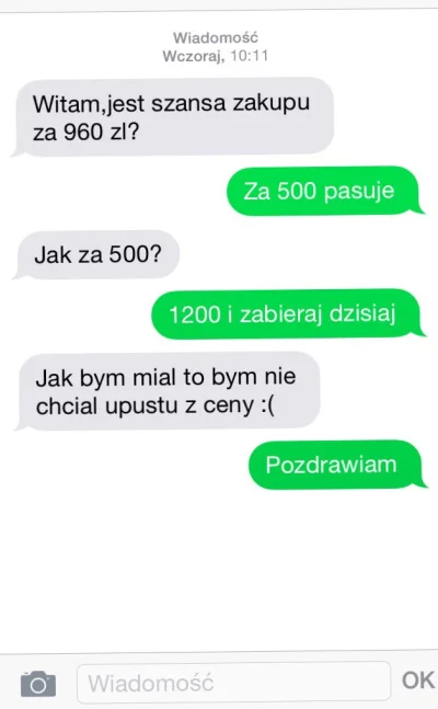 methanex - Człowiek opuszcza z ceny i jeszcze zle. #olx #aukcje