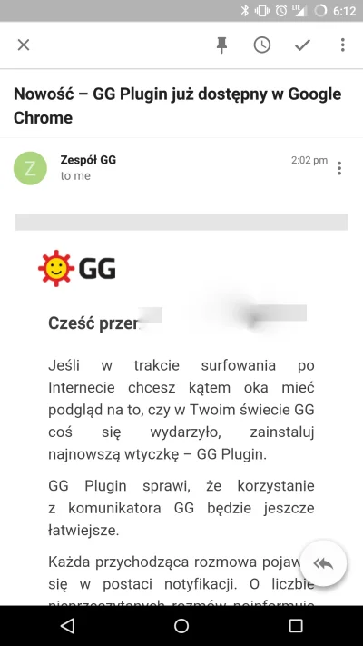 przemopl - @synadmina: ta, a ja dzisiaj dostalem oficjalnego maila ze GG od dzisiaj m...