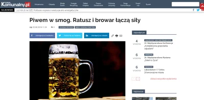szczamnamlodziez - Czesi walczą ze smogiem, zachęcając do konsumpcji piwa, a w Polsce...