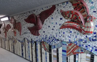 Trelik - Przejście podziemne w #sosnowiec #mozaika