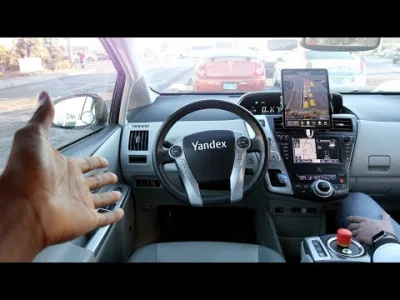 anon-anon - Autonomiczna taksówka na ulicach Los Angeles. Prius z dołożonymi kamerami...