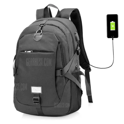 alilovepl - === ➡️ Men Casual Canvas Backpack with USB Port ⬅️ === 

W kwocie: 15,6...