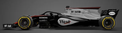 GoddamnElectric - A tak wyglądałby McLaren 2017 z halo i malowaniem 2005. 
#f1 #retr...