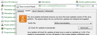 b.....g - @bartoneczek: Panel sterowania > Java :