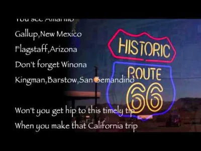k.....a - @RJ45: a tu oryginał: Nat King Cole - (Get Your Kicks On) Route 66 z roku 1...