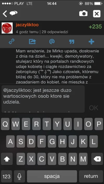 bigasslover - @dstranz 



Nie widac nic co sie pisze! Jakies fajerwerki z ta aplikac...