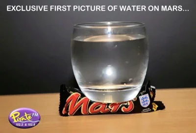 Bezsprzecznie - Mireczki! Specjalnie dla Was pierwsze zdjęcie wody na Marsie:

SPOI...