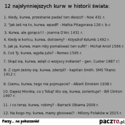 sargento - #heheszki
12 historycznych kurowań.