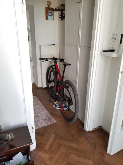 imponujacy - Ja nie wyobrażam sobie trzymać rower w innym miejscu niż własne mieszkan...
