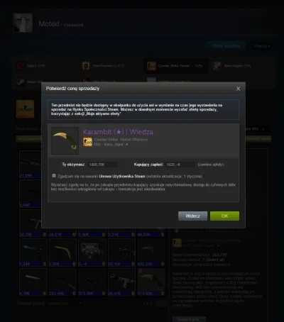 Moted - Od teraz można wystawiać przedmioty do 1620€ ( ͡° ͜ʖ ͡°)


#csgo #steam