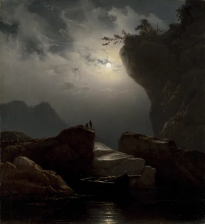 pokrakon - #malarstwo #sztuka #obrazy
Knud Baade, Norwegia (1808 – 1879)
Coastal La...