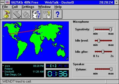 raj - Rok 1996 i aplikacje typu Internet Phone, CoolTalk, WebTalk, WebPhone - wszystk...