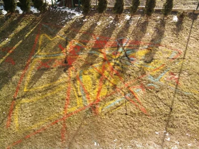 afekt - #graffiti Na śniegu, na Mazowieckiej #upkrakow. Parę dni później.