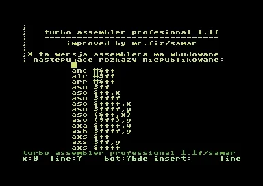 ozzie - Ci programiści, których wzrok swoimi żółtymi literami próbował popsuć Turbo A...