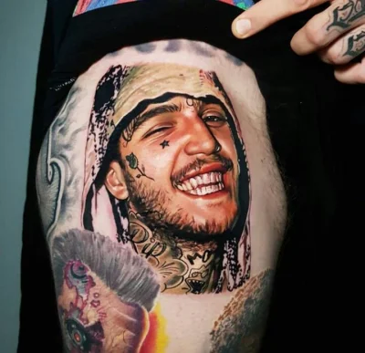 8.....R - #tatuaze #tatuazboners #sztuka #realizm #lilpeep (ʘ‿ʘ)