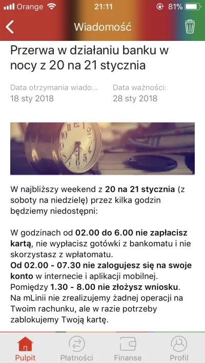 chrystusie - Uwaga użytkownicy #mbank z soboty na niedziele między 2 a 6 nie będą dzi...