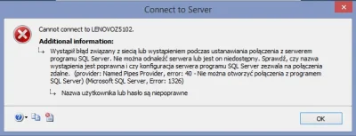 e.....m - Miał ktoś kiedyś takie problem z SQL Serverem? Zrobiłem już chyba wszystko ...