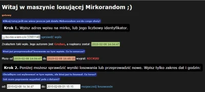 Grubas - Do losowania użyłem strony http://mirkorandom.x25.pl/ a nagrodę zdobywa @KIC...