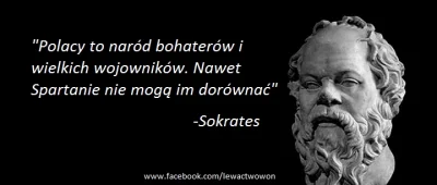 k.....a - Nawet Sokrates doceniał naród polski, ale oczywiście lewactwo spod znaku Ga...