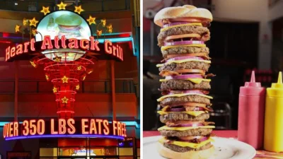 lacuna - Heart Attack Grill to restauracja w Las Vegas, w której każdy kto waży ponad...
