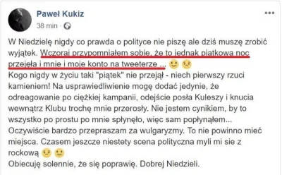 r.....y - Pijany Kukiz zhakował Kukiza


#humor #humorobrazkowy #kukiz #bekazprawa...