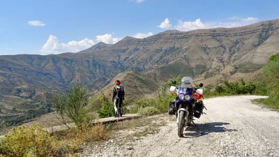 DMMotoAdventures - Albania, droga SH78 od Stjar do Muzinë (bardzo blisko Blue Eye Nat...