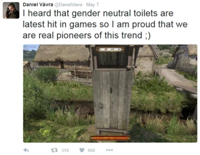 Niedowiarek - gra i tak jest bardzo postępowa, są np. toalety neutralne płciowo ( ͡° ...
