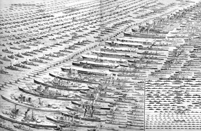 K.....z - Grafika ukazująca straty brytyjskiej marynarki wojennej w czasie II wojny ś...