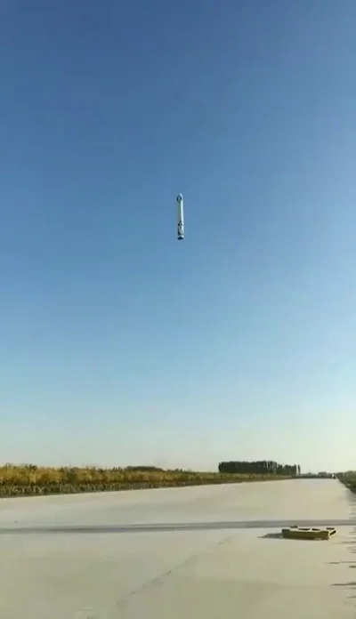 L.....m - Test lądowania rakiety 航天智能技术创新中心 udany 
#spacex #madeinchina #ladujacerak...