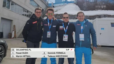 mat9 - Skład na dzisiejszą drużynówkę
https://twitter.com/Skijumpingpl/status/109963...