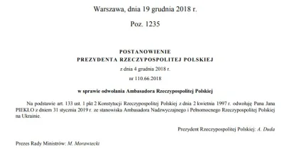 w.....s - #polityka #ukraina #polska 

Odwołali ambasadora na Ukrainie.