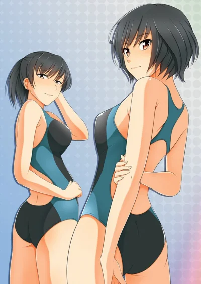 Czokolad - #randomanimeshit #amagami #ainanasaki #hibikitsukahara #swimsuit