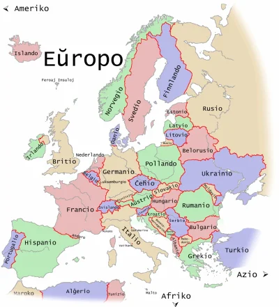 M.....k - Mapo de Eŭropo en Esperanto.

#esperanto #mapy