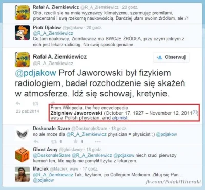 c.....k - Inteligent Ziemkiewicz, neguje zmiany klimatyczne, nie zna podstawowego ang...