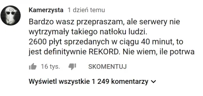 dawidzawadzki - Kamerzysta sprzedał 2600 płyt w 40 minut po opublikowania linku do sk...