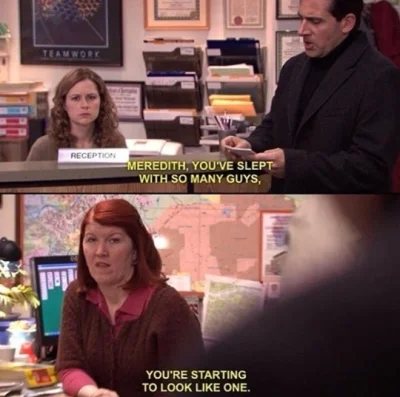 s.....a - Boom, roasted. XDD 

#theoffice #heheszki #seriale