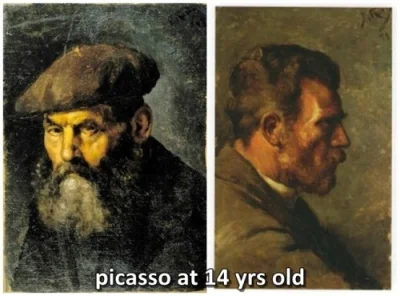 kinlej - Na tym właśnie polega sztuka. Picasso potrafił jako nastolatek malować jak w...