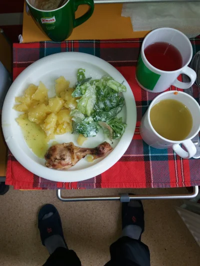 Kwassokles - #szpital #zdrowie #jedzenie obiad jak na niedzielę w miarę ok ziemniaki ...