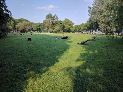 n.....z - W parku Powstańców pojawiły się krzesełka do opalania. W sumie fajny pomysł...